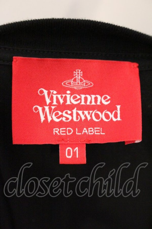 画像5: ヴィヴィアンウエストウッド 中古 / オーブ刺繍カットソー 01 ブラック  O-26-04-12-040-to-IG-OS (5)