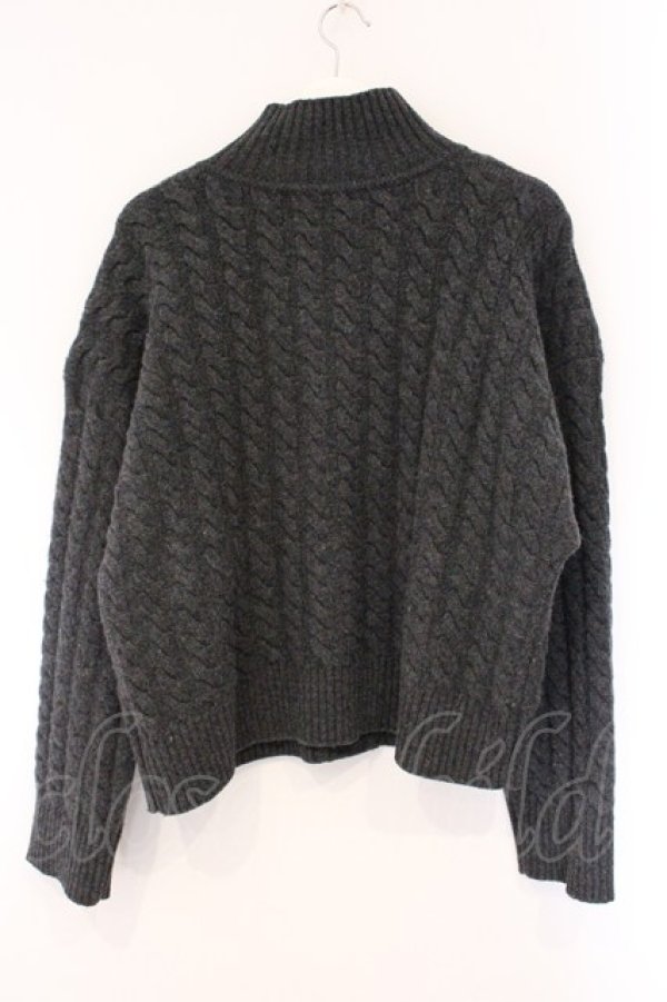 画像4: ヴィヴィアンウエストウッド 中古 / ステッチオーブケーブルニットカーディガン 00 グレー  O-26-04-12-043-to-YM-OS (4)