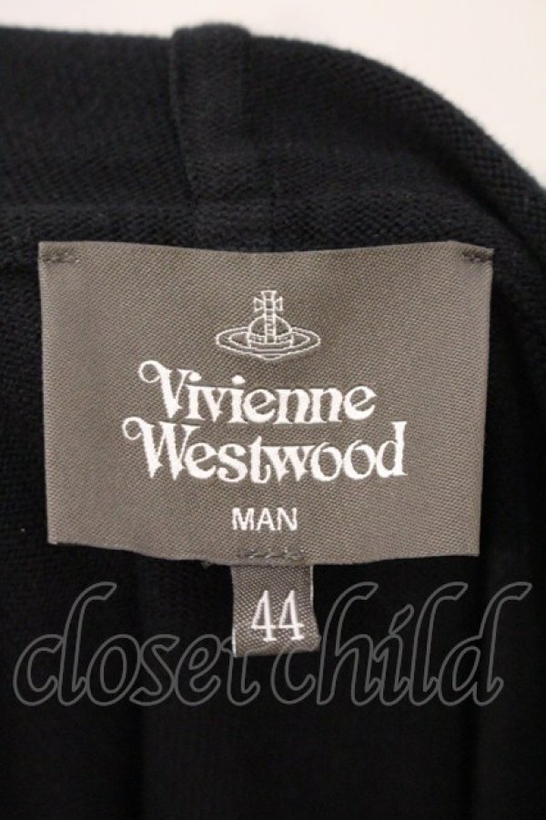 画像5: ヴィヴィアンウエストウッド MAN 中古 / フーディ カーディガン 44 ブラック  O-26-04-12-004-to-IG-OS (5)