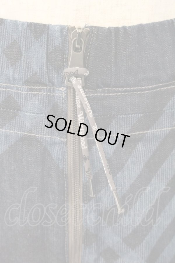 画像2: ヴィヴィアンウエストウッド 中古 / PLEAT SKIRT（プリーツスカート） 24 インディゴ  O-26-04-12-045-sk-IG-OS (2)