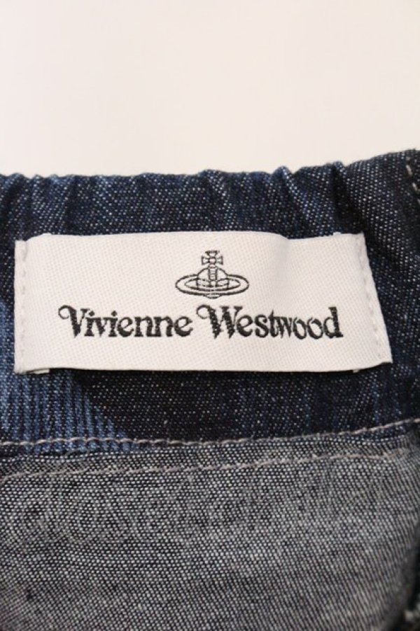 画像6: ヴィヴィアンウエストウッド 中古 / PLEAT SKIRT（プリーツスカート） 24 インディゴ  O-26-04-12-045-sk-IG-OS (6)