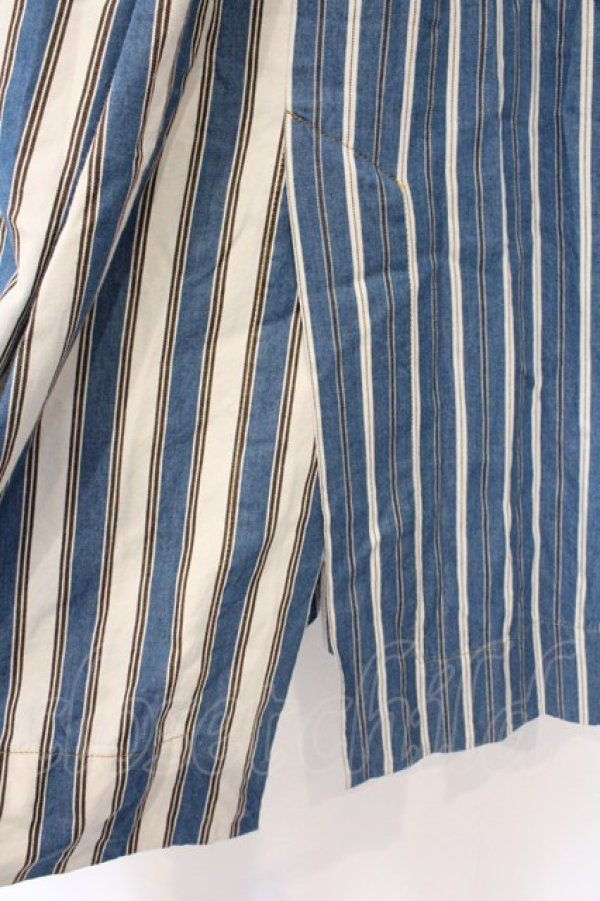 画像3: ヴィヴィアンウエストウッド 中古 / ストライプマキシスカート 00 ブルー  O-26-04-12-048-sk-YM-OS (3)