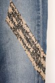 画像3: ANGLOMANIA 中古 / ロゴテープデニムパンツ 36 インディゴ  O-26-04-12-051-pa-IG-OS (3)