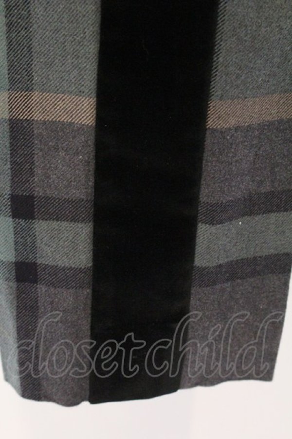 画像3: ヴィヴィアンウエストウッド 中古 / タータンチェックサイドベロアパンツ 40 グリーン  O-26-04-12-052-pa-IG-OS (3)