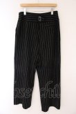 画像3: ANGLOMANIA 中古 / ウールストライプワイドパンツ 40 ブラック  O-26-04-12-053-pa-YM-OS (3)
