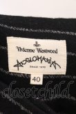 画像5: ANGLOMANIA 中古 / ウールストライプワイドパンツ 40 ブラック  O-26-04-12-053-pa-YM-OS (5)