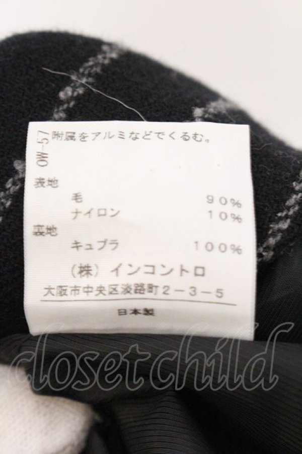 画像6: ANGLOMANIA 中古 / ウールストライプワイドパンツ 40 ブラック  O-26-04-12-053-pa-YM-OS (6)