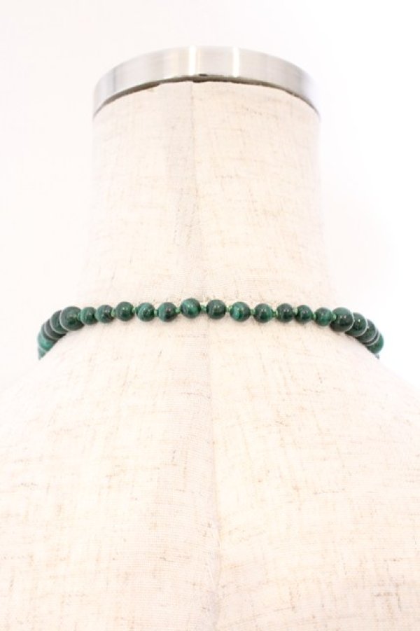 画像6: ヴィヴィアンウエストウッド 中古 / タッセルチェーンレリーフネックレス  ガンメタルｘグリーン  O-26-04-12-054-ac-YM-OS (6)