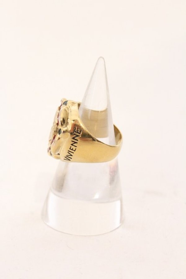 画像2: ヴィヴィアンウエストウッド 中古 / 【復刻】TUDOR ROSE リング  M（約13号）  O-26-04-12-056-ac-IG-OS (2)