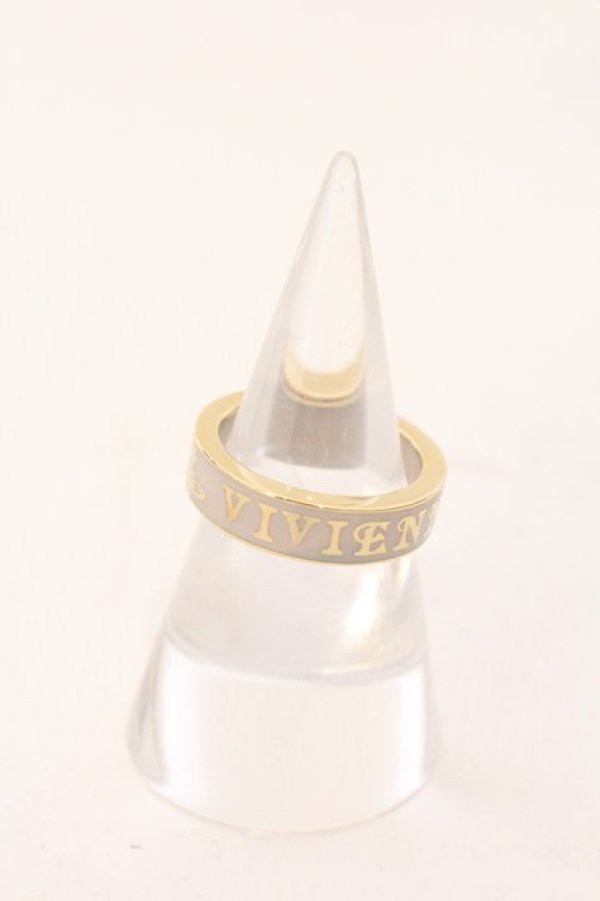 画像2: ヴィヴィアンウエストウッド 中古 / コンジットストリートリング M（13号） ゴールドｘピンクベージュ  O-26-04-12-057-rg-YM-OS (2)