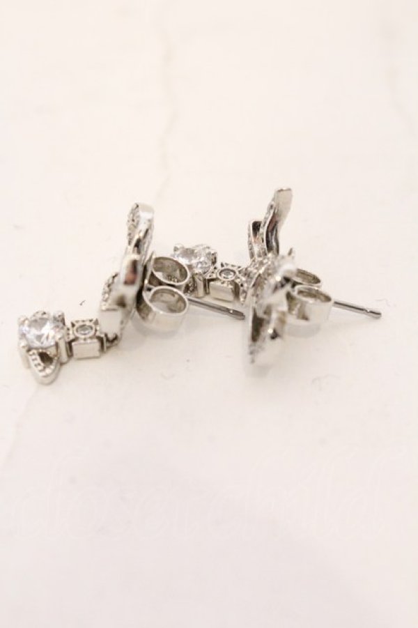 画像2: ヴィヴィアンウエストウッド 中古 / MILLYピアス  シルバー  O-26-04-12-061-er-IG-OS (2)