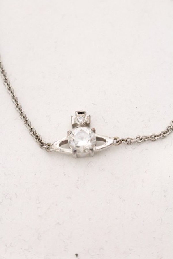 画像2: ヴィヴィアンウエストウッド 中古 / REINA SMALL ブレスレット  シルバー×クリア  O-26-04-12-062-ac-IG-OS (2)