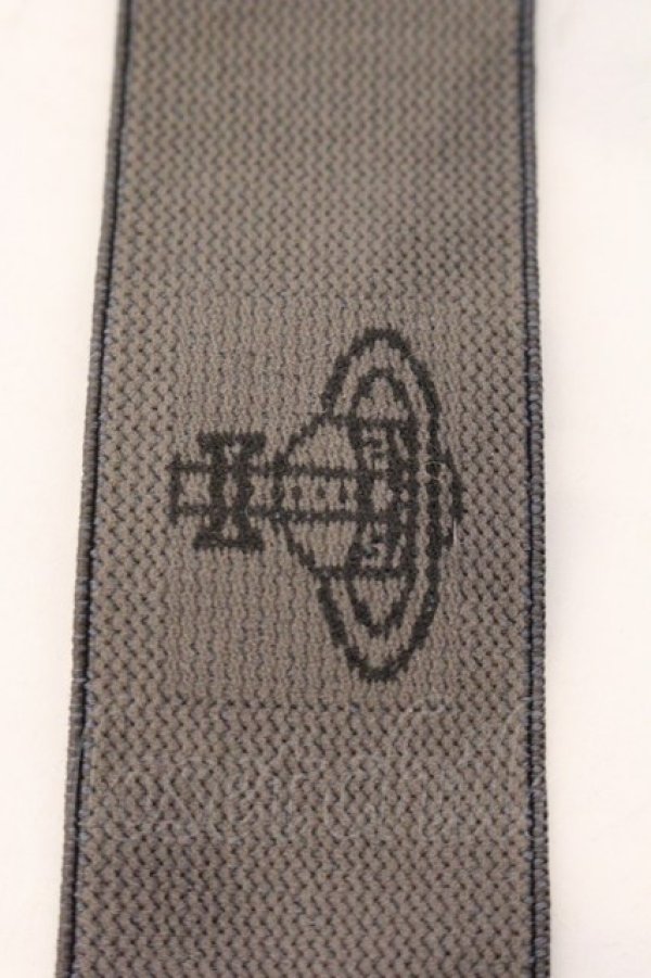 画像2: ヴィヴィアンウエストウッド MAN 中古 / ロゴラインサスペンダー  チャコールグレー  O-26-04-12-064-gd-YM-OS (2)