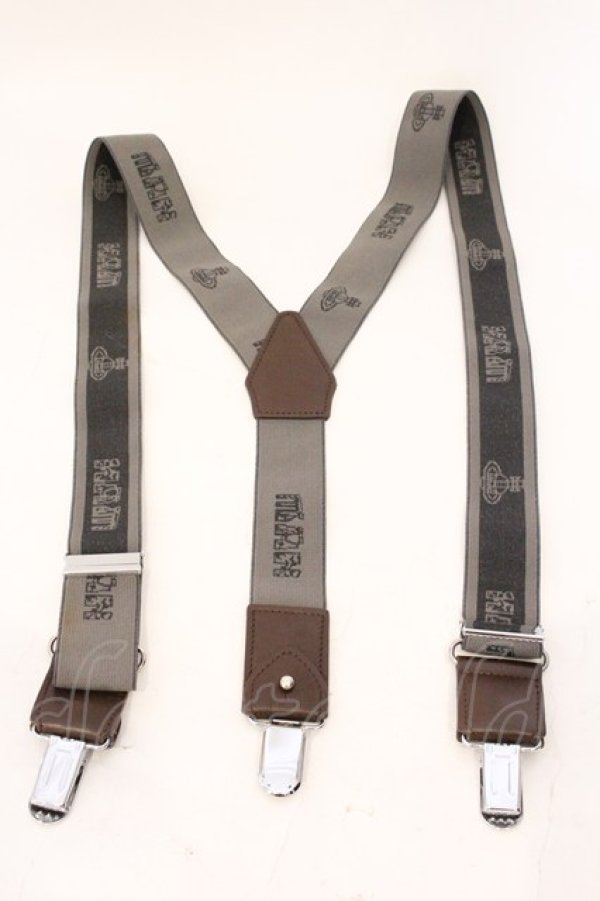 画像4: ヴィヴィアンウエストウッド MAN 中古 / ロゴラインサスペンダー  チャコールグレー  O-26-04-12-064-gd-YM-OS (4)
