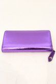 画像3: ヴィヴィアンウエストウッド 中古 / CRINKLE ラウンドジップ長財布（クリンクル）  パープル  O-26-04-12-067-wa-YM-OS (3)