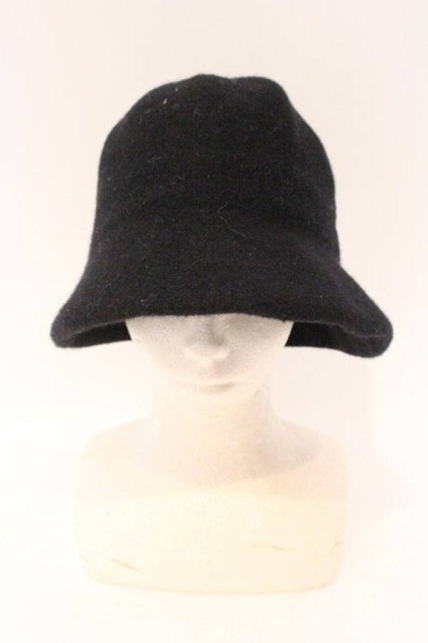 画像2: ヴィヴィアンウエストウッド 中古 / ラインORBバスククロッシェ ハット M-S ブラック  O-26-04-12-072-ha-YM-OS (2)