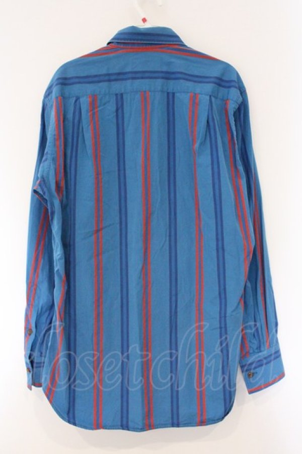 画像5: ヴィヴィアンウエストウッド 中古 / ストライプシャツ 48 ブルー  O-26-04-12-007-bl-YM-OS (5)