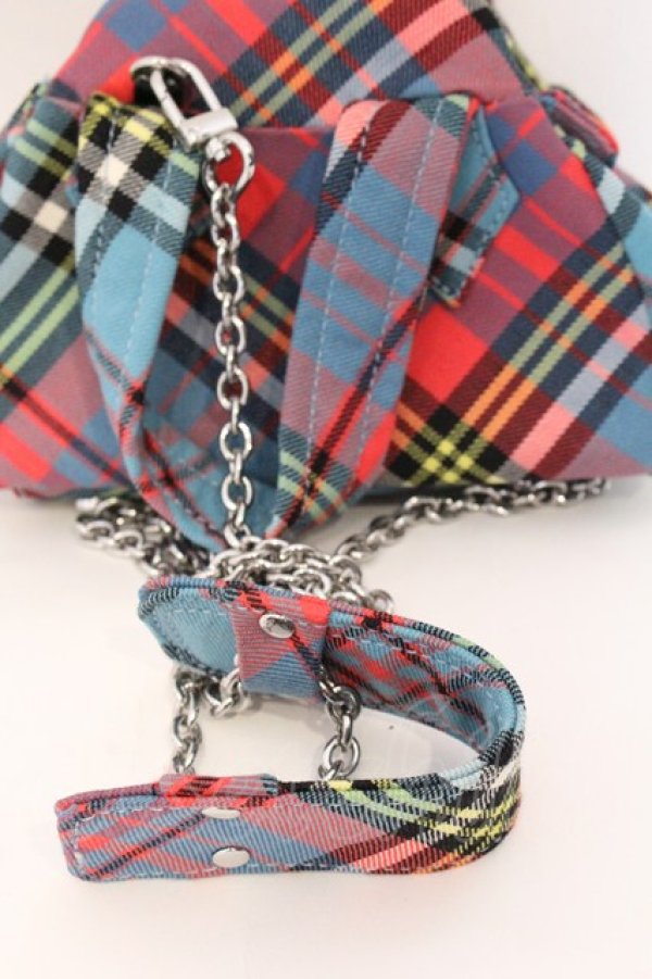 画像5: ヴィヴィアンウエストウッド 中古 / ARCHIVE YASMINE MINI HANDBAG（アーカイブヤスミンミニバッグ）  サックス  O-26-04-12-079-ba-IG-OS (5)