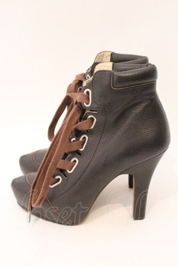 画像3: ヴィヴィアンウエストウッド 中古 / レースアップヒールブーツ 38（24cm） ブラウン  O-26-04-12-085-sh-YM-OS (3)