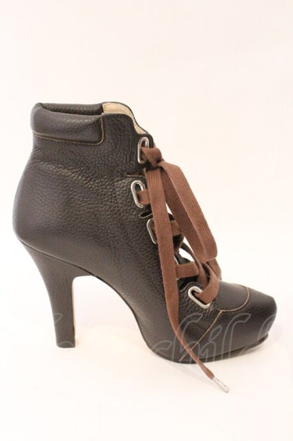 画像5: ヴィヴィアンウエストウッド 中古 / レースアップヒールブーツ 38（24cm） ブラウン  O-26-04-12-085-sh-YM-OS (5)