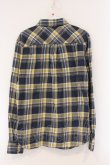 画像4: ヴィヴィアンウエストウッド MAN 中古 / コットンチェックシャツ 46 イエローｘネイビー  O-26-04-12-009-bl-YM-OS (4)