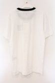 画像4: ヴィヴィアンウエストウッド MAN 中古 / “MAN LONDON” ネームタグ リンガー リラックスTシャツ 42 ホワイト×ブラック  O-26-04-12-012-ts-IG-OS (4)