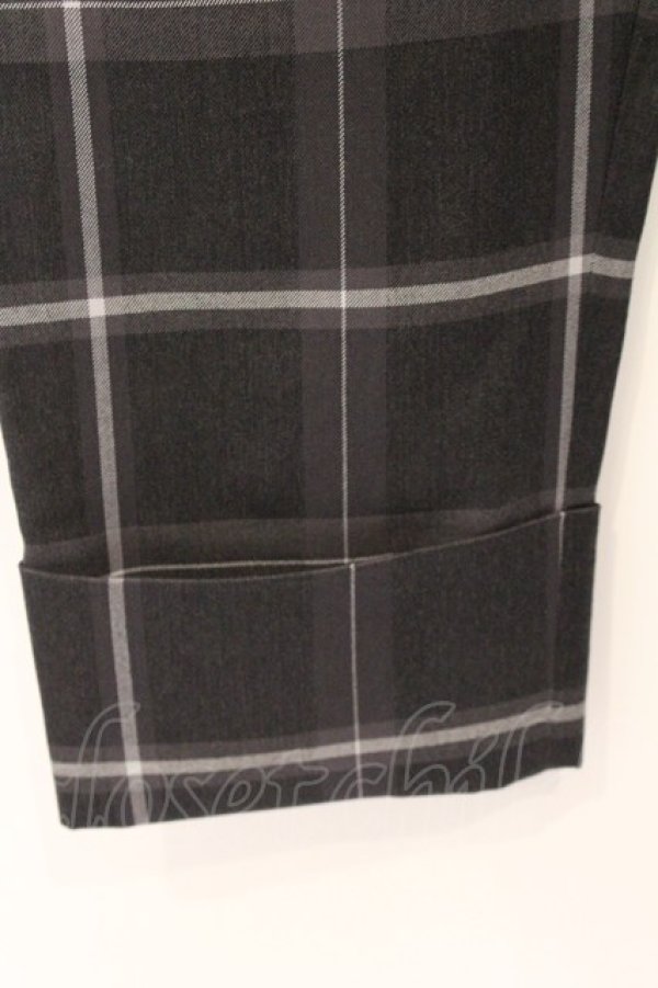 画像3: ヴィヴィアンウエストウッド MAN 中古 / 裾ロールアップチェックパンツ  グレー  O-26-04-12-016-pa-IG-OS (3)