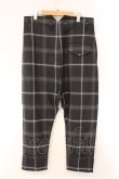 画像4: ヴィヴィアンウエストウッド MAN 中古 / 裾ロールアップチェックパンツ  グレー  O-26-04-12-016-pa-IG-OS (4)