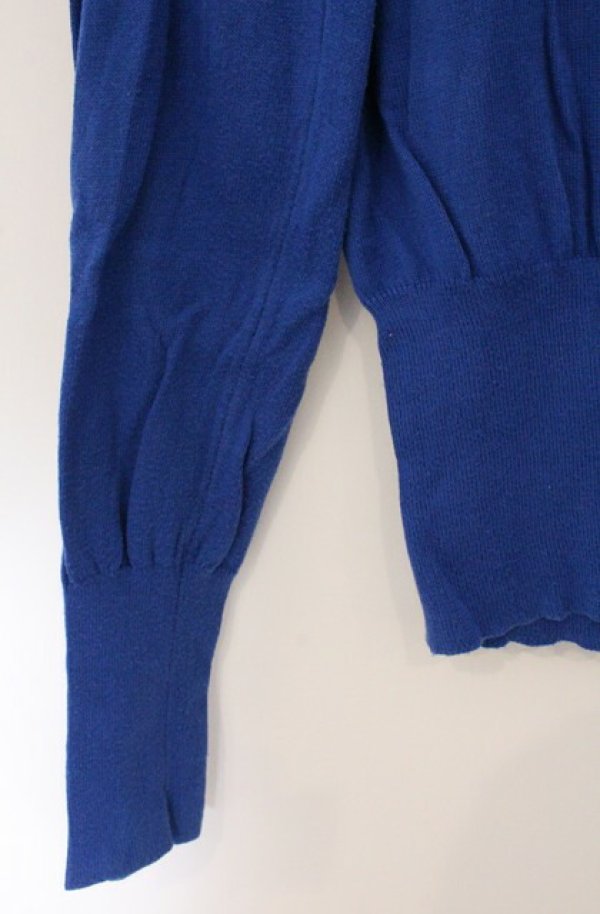 画像5: ヴィヴィアンウエストウッド 中古 / カラーオ-ブ刺繍カーディガン S ブルー  O-26-04-19-020-to-YM-OS (5)