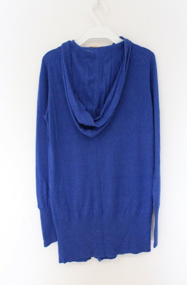 画像6: ヴィヴィアンウエストウッド 中古 / フーデッドスナップボタンカーディガン 2 ブルー  O-26-04-19-021-to-YM-OS (6)