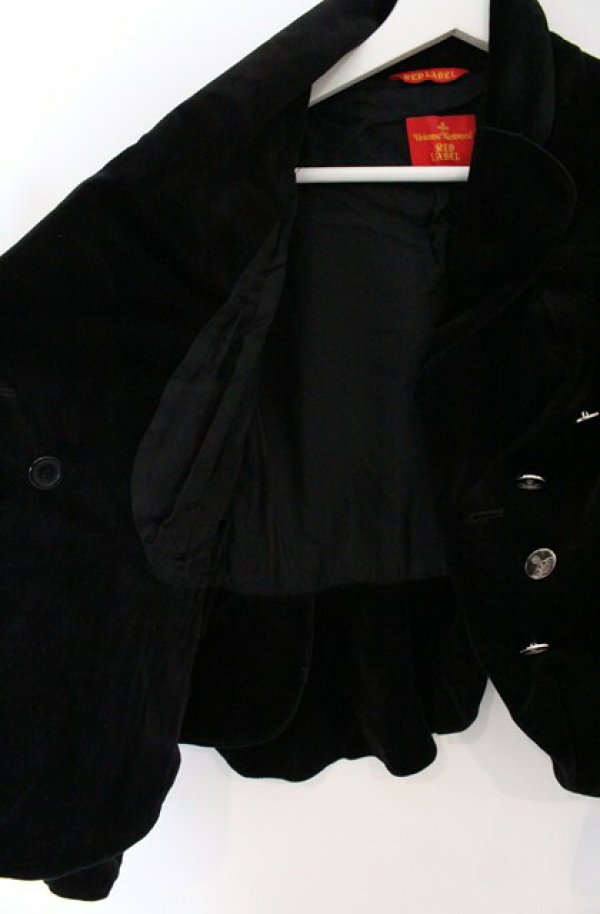 画像5: ヴィヴィアンウエストウッド 中古 / 別珍ウェンディジャケット 2 ブラック  O-26-04-19-002-jc-YM-OS (5)