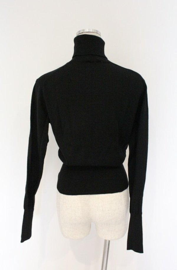 画像4: ヴィヴィアンウエストウッド 中古 / カラーオーブ刺繍タートルネックニット  ブラック  O-26-04-19-026-to-YM-OS (4)