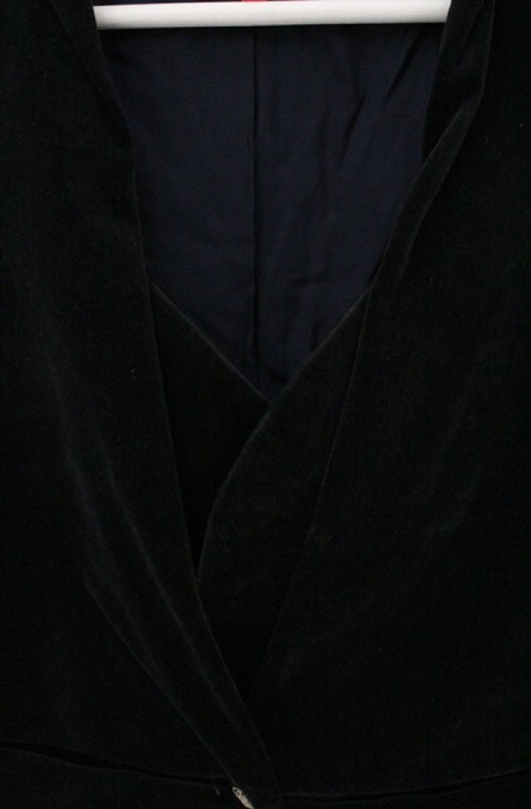 画像2: ヴィヴィアンウエストウッド 中古 / 別珍ダブルフロントジャケット 1 ブラック（青ミノアル）  O-26-04-19-003-jc-YM-OS (2)