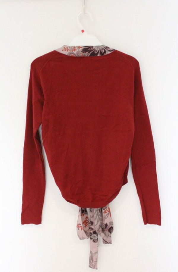 画像3: ヴィヴィアンウエストウッド 中古 / ジャカランダリボンカーディガン 2 レンガ  O-26-04-19-028-to-YM-OS (3)