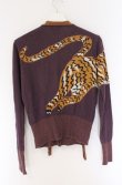画像5: ヴィヴィアンウエストウッド 中古 / タイガープリント変形カーディガン 2 パープル  O-26-04-19-029-to-YM-OS (5)