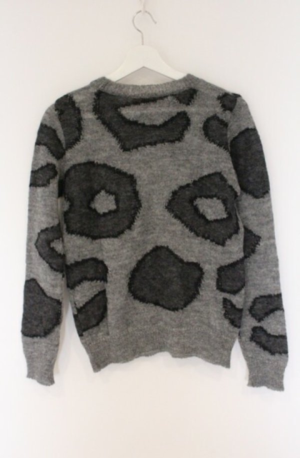 画像3: ヴィヴィアンウエストウッド 中古 / レオパードモヘアクルーネックニット 2 グレー  O-26-04-19-030-to-YM-OS (3)
