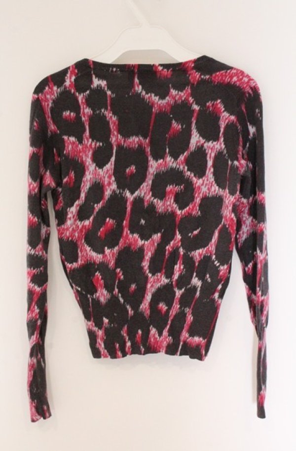 画像3: ヴィヴィアンウエストウッド 中古 / レオパードカーディガン 1 ピンク  O-26-04-19-031-to-YM-OS (3)