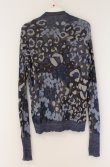画像3: ヴィヴィアンウエストウッド 中古 / レオパード柄変形カーディガン  ブルー  O-26-04-19-033-to-YM-OS (3)