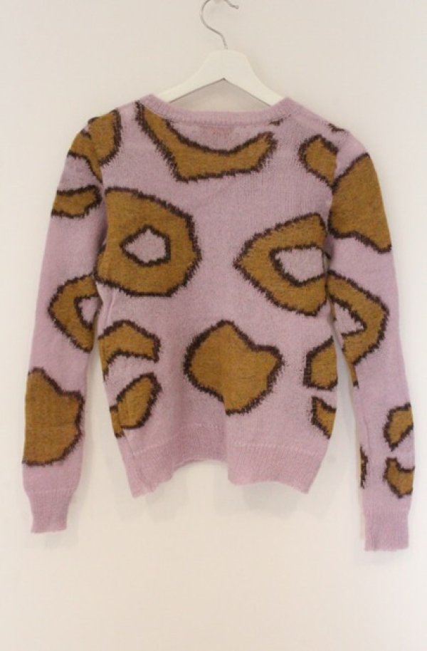 画像4: ヴィヴィアンウエストウッド 中古 / レオパードモヘアニットカーディガン 1 ラベンダー  O-26-04-19-034-to-YM-OS (4)