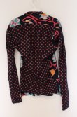 画像3: ヴィヴィアンウエストウッド 中古 / ドット切リ替エフラワーカットソー 1 ネイビーｘマルチ  O-26-04-19-036-to-YM-OS (3)