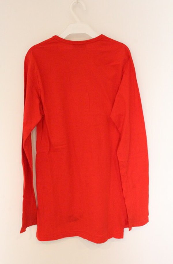 画像3: ヴィヴィアンウエストウッド MAN 中古 / 銀オーブ刺繍ロングカットソー M レッド  O-26-04-19-037-to-YM-OS (3)