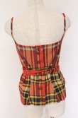 画像4: ヴィヴィアンウエストウッド 中古 / タータンビスチェ 2 オレンジ  O-26-04-19-038-to-YM-OS (4)