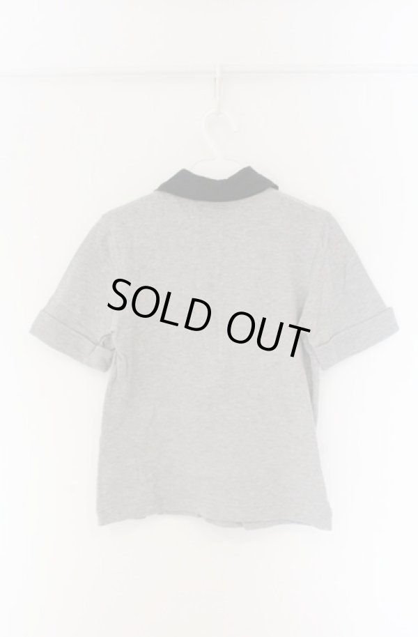 画像3: ヴィヴィアンウエストウッド 中古 / 変形襟ポロシャツ 2 ブラックｘグレー  O-26-04-19-044-to-YM-OS (3)