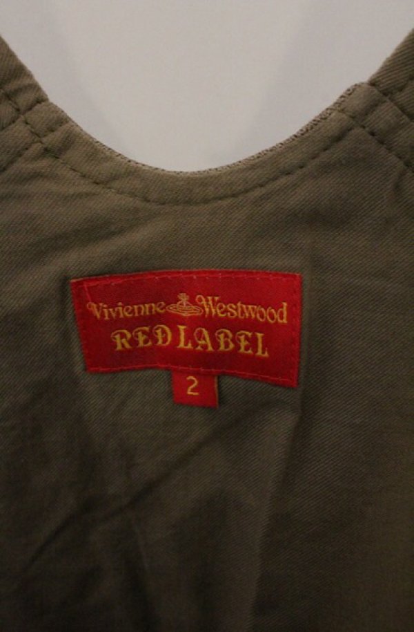 画像5: ヴィヴィアンウエストウッド 中古 / コットンサロペット 2 カーキ  O-26-04-19-053-op-YM-OS (5)
