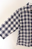 画像2: ヴィヴィアンウエストウッド 中古 / サマーコットン五分袖チェックシャツ 2 ブルー  O-26-04-19-056-bl-YM-OS (2)