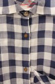 画像3: ヴィヴィアンウエストウッド 中古 / サマーコットン五分袖チェックシャツ 2 ブルー  O-26-04-19-056-bl-YM-OS (3)