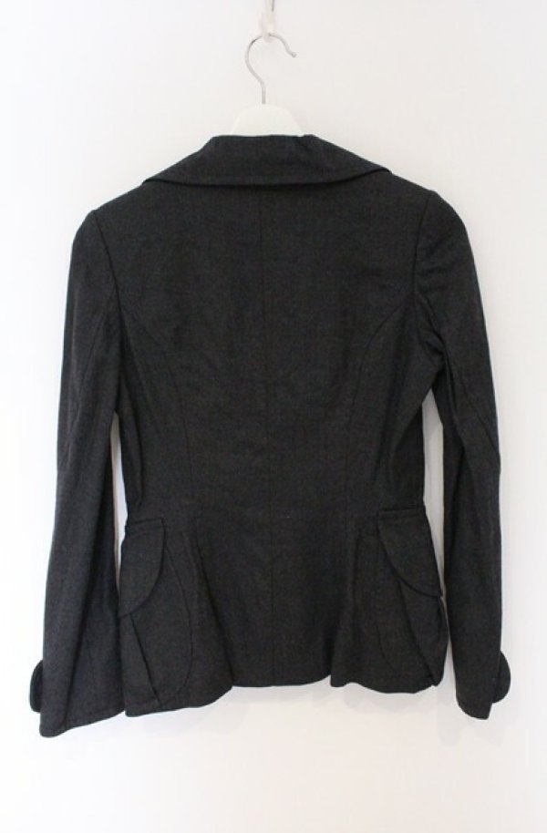 画像3: ヴィヴィアンウエストウッド 中古 / ベルテッドラブジャケット 1 グレー  O-26-04-19-005-jc-YM-OS (3)