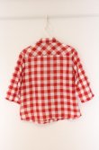 画像3: ヴィヴィアンウエストウッド 中古 / サマーコットン五分袖チェックシャツ 1 レッド  O-26-04-19-057-bl-YM-OS (3)