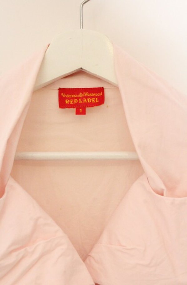 画像2: ヴィヴィアンウエストウッド 中古 / リボンタイブラウス 1 ピンク  O-26-04-19-058-bl-YM-OS (2)