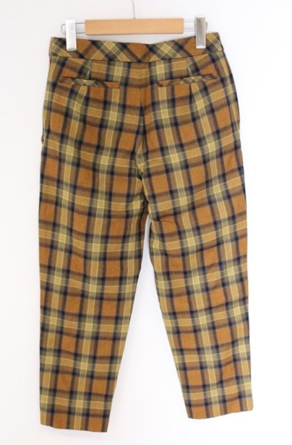 画像3: ヴィヴィアンウエストウッド 中古 / タータンチェックウールパンツ 2 イエロー  O-26-04-19-063-pa-YM-OS (3)